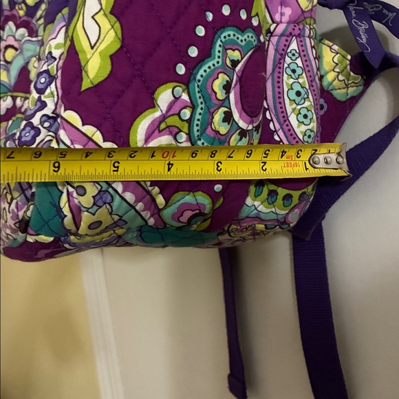 Vera Bradley - PURPLE PAISLEY FLORAL BACKPACK - Picture 15 of 16